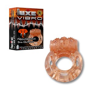 Виброкольцо Luxe Vibro Африканский Эль Дьябло и презерватив