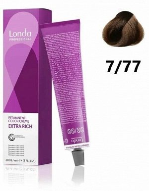 Лонда Краска для волос 7/77 блонд интенсивно коричневый LONDA Professional Creme Extra Rich 60 мл