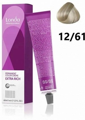 Лонда Краска для волос 12/61 специальный блонд фиолетово пепельный LONDA Professional Creme Extra Rich 60 мл