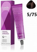 Лонда Краска для волос 5/75 светлый шатен коричнево красный LONDA Professional Creme Extra Rich 60 мл
