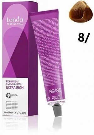 Лонда Краска для волос 8/ светлый блонд натуральный LONDA Professional Creme Extra Rich 60 мл