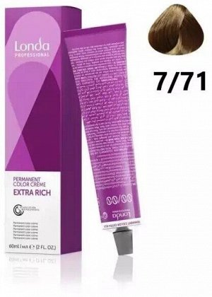 Лонда Краска для волос 7/71 блонд коричнево пепельный LONDA Professional Creme Extra Rich 60 мл