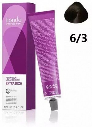 Лонда Краска для волос 6/3 темный блонд золотистый LONDA Professional Creme Extra Rich 60 мл