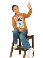 Baby Style МД 2123-26 Футболка для девочек с длинными рукавам