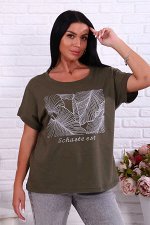Футболка &quot;Лист&quot; хаки
