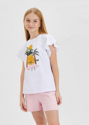 Комплект для девочки футболка и шорты Отдых (НАШЕ)