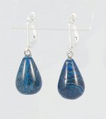 Серьги с хризоколлой. 8548034ХК