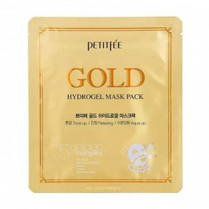 Гидрогелевая маска для лица с золотом Gold Hydrogel Mask Petitfee