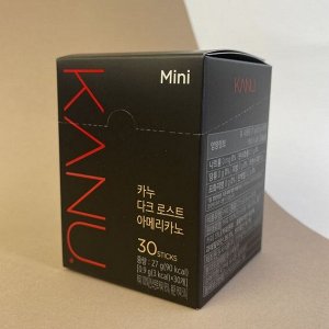 MAXIM KANU MINI DARK ROAST AMERICANO Кофе (Американо темная обжарка) 0,9 г x 30 стиков