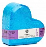 Fabrik cosmetology Сердце бомбочка для ванны бурлящее с пенкой Черничный Смузи 110г