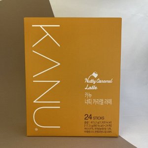 MAXIM KANU NUTTY CARAMEL LATTE Кофе (Латте ореховая карамель) 17.3г x 24 стика