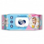 Ультра Фреш Baby Влажные салфетки для детей и мам 72 шт с клапаном, Ultra Fresh