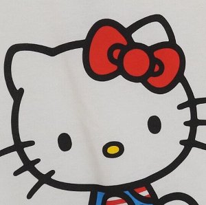 Свитшот с принтом утепленный на тонком флисе, белый
