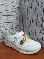 Ортопедические кроссовки Дандино для девочек (профилактика), кожа,