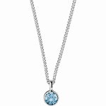 Колье JEMMA Блестящее Серебро Синий AQUA