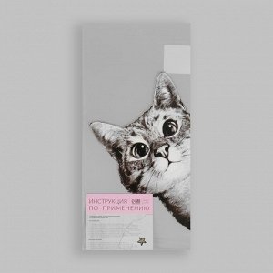Термотрансфер «Любопытный кот», 14 x 22,3 см