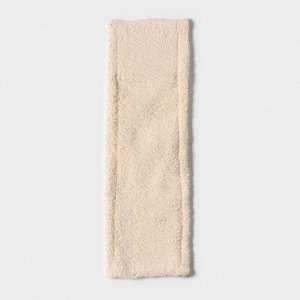 Насадка для плоской швабры Доляна «Пастель», 42?12 см, микрофибра, 60 гр, цвет бежевый