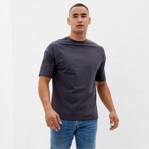 Футболка мужская из органического хлопка MINAKU OVERSIZE FIT: графит