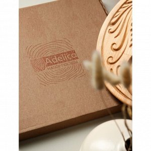 Менажница Adelica «Дракон 2024», символ года, 1 секция, со свечей, 27x2 см, в подарочной коробке