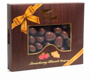 BIND шоколадное драже "Бисквит в шоколадесо вкусом клубники" 100 гр