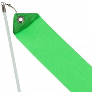 Лента для художественной гимнастики с палочкой Grace Dance, 4 м, цвет зелёный