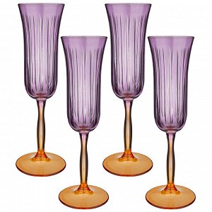 Набор бокалов из 4 штук "sicilia" violet 175mл