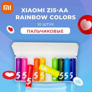 Элементы питания Xiaomi ZI5-AA Rainbow Colors (10 шт.) / Батарейки пальчиковые / Пальчики батарейки