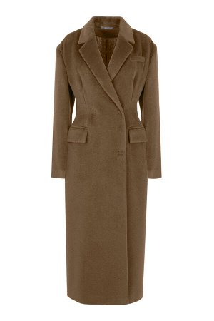 Пальто Рост: 170 Состав: 89%шерсть 6%шелк 5%па. Комплектация пальто. Цвет коричневый