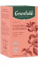 Чай Гринфилд пирам. NATURAL TISANE CASCARA &amp; ROOIBOS 1,8гр 1/20/8