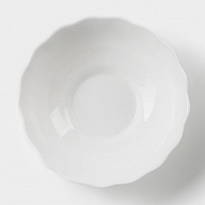 Салатник Avvir «Дива», 430 мл, d=15,5 см, стеклокерамика, цвет белый