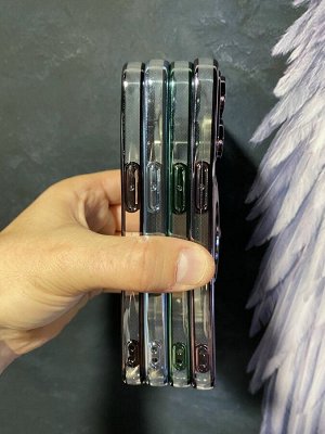 Силиконовый цветной чехол для Iphone MagSafe  Full Cover (+Камера)