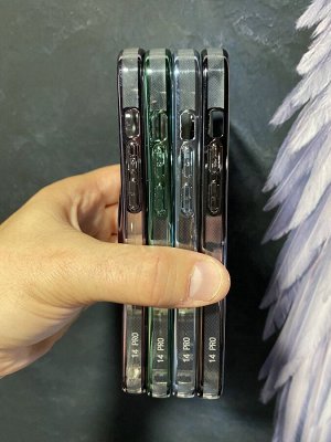 Силиконовый цветной чехол для Iphone MagSafe  Full Cover (+Камера)