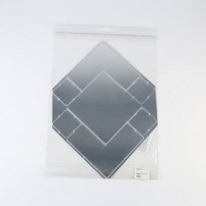 Зеркало настенное "Ромбы", 7 элементов, р-р от 21 х 21 см до 8 х 8 см
