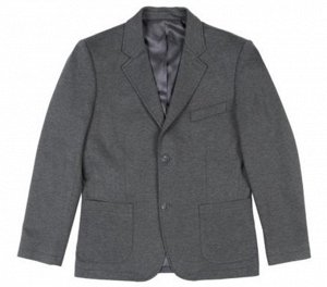 Пиджак Пиджак из костюмной ткани серого цвета. Однобортный, классический, на подкладе, на 2 пуговицах. Воротник отложной,с петлицей. На рукавах по 4 декоративных пуговицы. В верхней части полочки расп