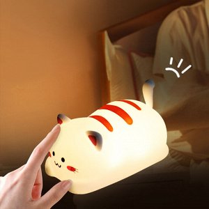 Беспроводной ночник "Котик" Lovely Silicone Lamp