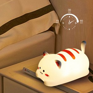 Беспроводной ночник "Котик" Lovely Silicone Lamp