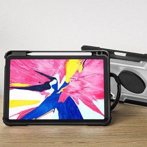 Чехол накладка WiWu Mecha Rotative Stand iPad 7 2019/8 2020/9 2021 10.2'', черный, с вращением на 360 градусов