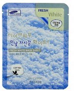 3W Тканевая маска для лица, белая &quot;Fresh White Mask Sheet&quot; 23мл, 1*600 штАрт-70112/82176
