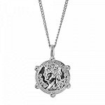 Колье SIENA Блестящее Серебро Белый CRYSTAL