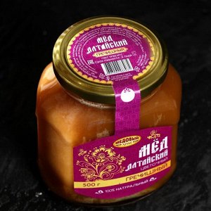 Медовый край Мёд алтайский гречишный, натуральный цветочный, 500 г