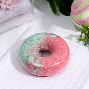 Laboratory Katrin Шар бурлящий Пончик Candy baht bar  "Сахарный арбуз" 130 г