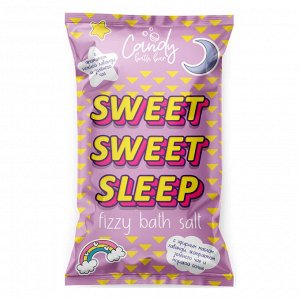 Laboratory Katrin Соль для ванн шипучая шиммером Candy bath bar "Sweet Sweet Sleep" 100 г