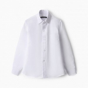 Рубашка для мальчика, цвет белый , рост 116 см
