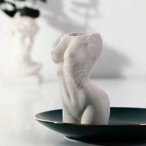 Подставка для зубочисток «Женское тело» мрамор чёрно-белый