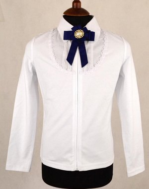 Блузка-обманка Deloras 60508С трикотажная Белый