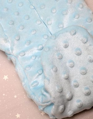 Комбинезон детский Зайка (вельбоа, утепленный) цвет Голубой