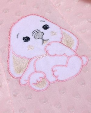 Комбинезон детский Зайка (вельбоа, утепленный) цвет Розовый