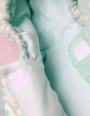 Комбинезон детский Зайка (вельбоа, утепленный) цвет Ментол