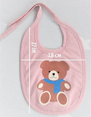 Комплект фартуков нагрудных на завязках (3 штуки) Комплект №4 Два мишки и слоник