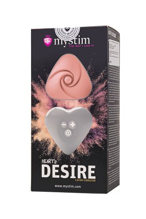 Вибратор Mystim Heart ?s Desire силикон, розовый, 6,7 см